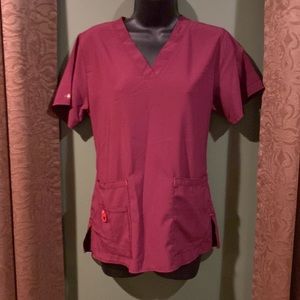 Carhartt Force Scrub Shirt in Wine